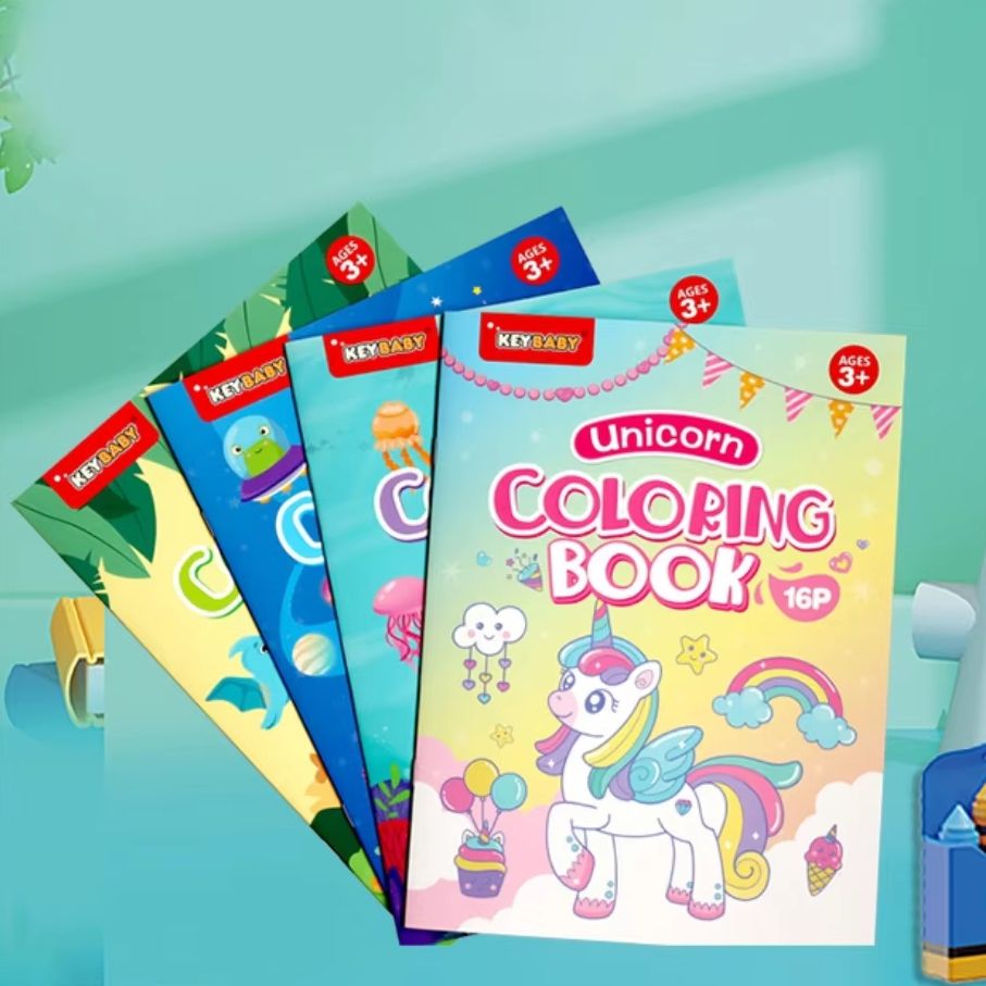 Dinosaur Figurine Set - 16 صفحة كتب التلوين للأطفال مونتيسوري