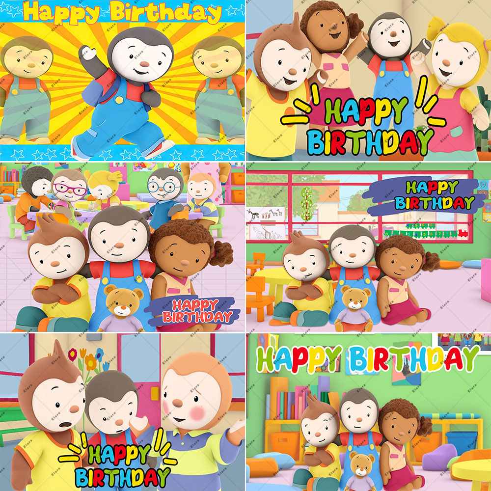 Toys Background For Kids - الكرتون Tchoupi البطريق حفلة عيد ميلاد