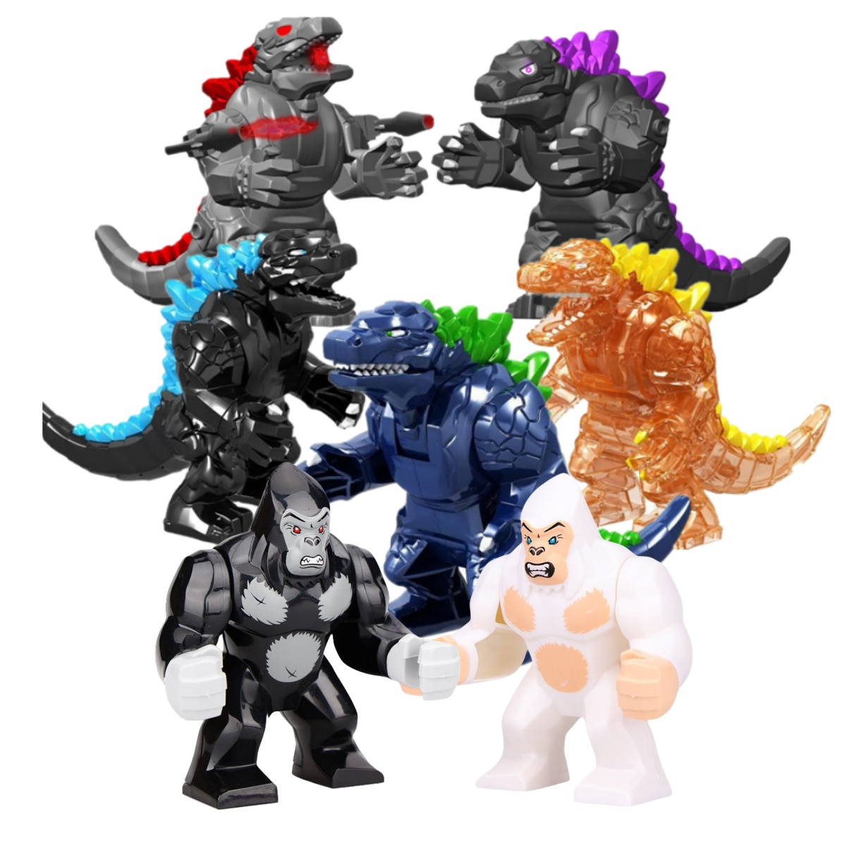 Dinosaur Figurine Set - سلسلة أفلام الحيوانات، مكعبات بناء ديناصورات