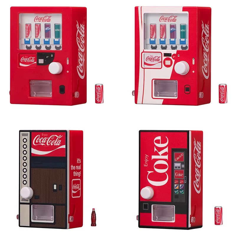 Kids Toys Vending Machine - بانداي الأصلي 4 قطعة آلة بيع