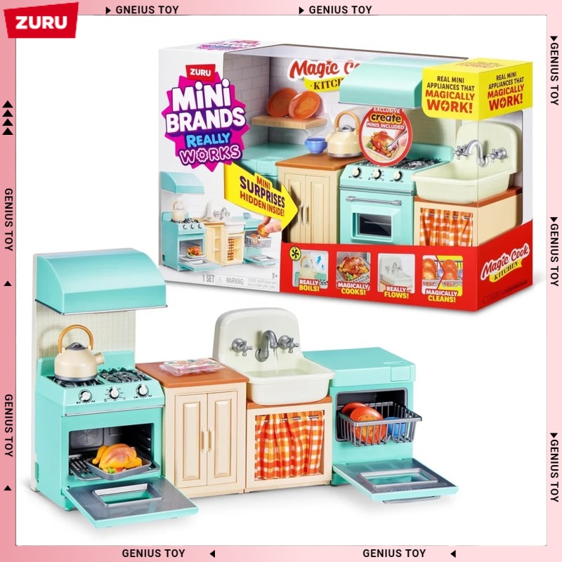 Kids Toys Brands - مجموعة مطبخ زورو ميني براندز السحرية،