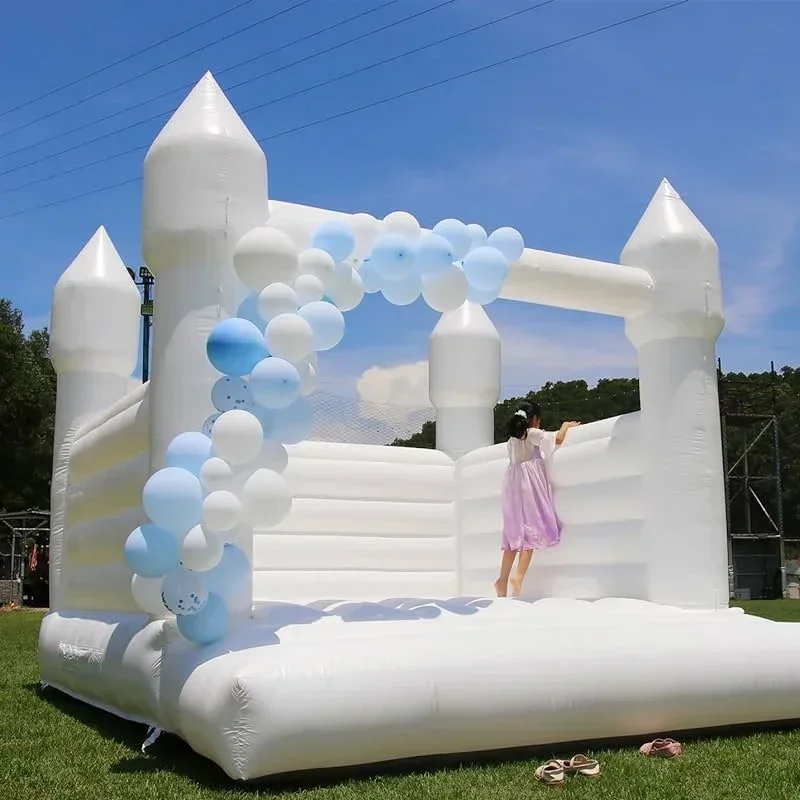 Kids Toys Rental - 3M/4M أبيض/أسود نفخ القلعة ترتد منزل