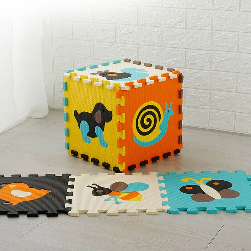Kids Yoga Toys - بساط لعب للأطفال بنمط حيوانات، ألعاب