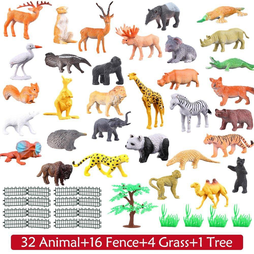 54 قطعة مجموعة ألعاب حيوانات ا - مراجعة Dinosaur Figurine Set وسعره