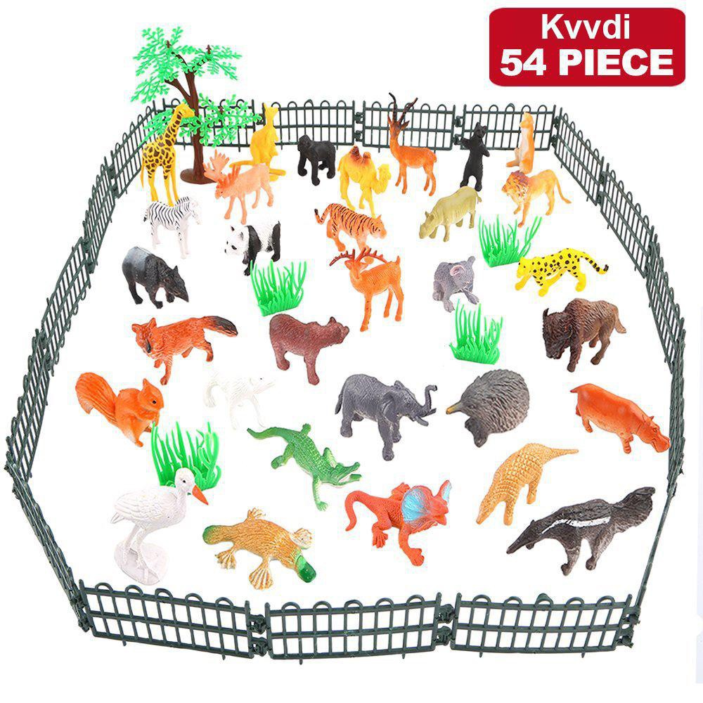 54 قطعة مجموعة ألعاب حيوانات ا - مراجعة Dinosaur Figurine Set وسعره
