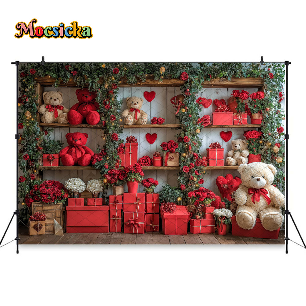 Mocsicka عيد الحب خلفية حمراء  - مراجعة Toys Background For Kids وسعره