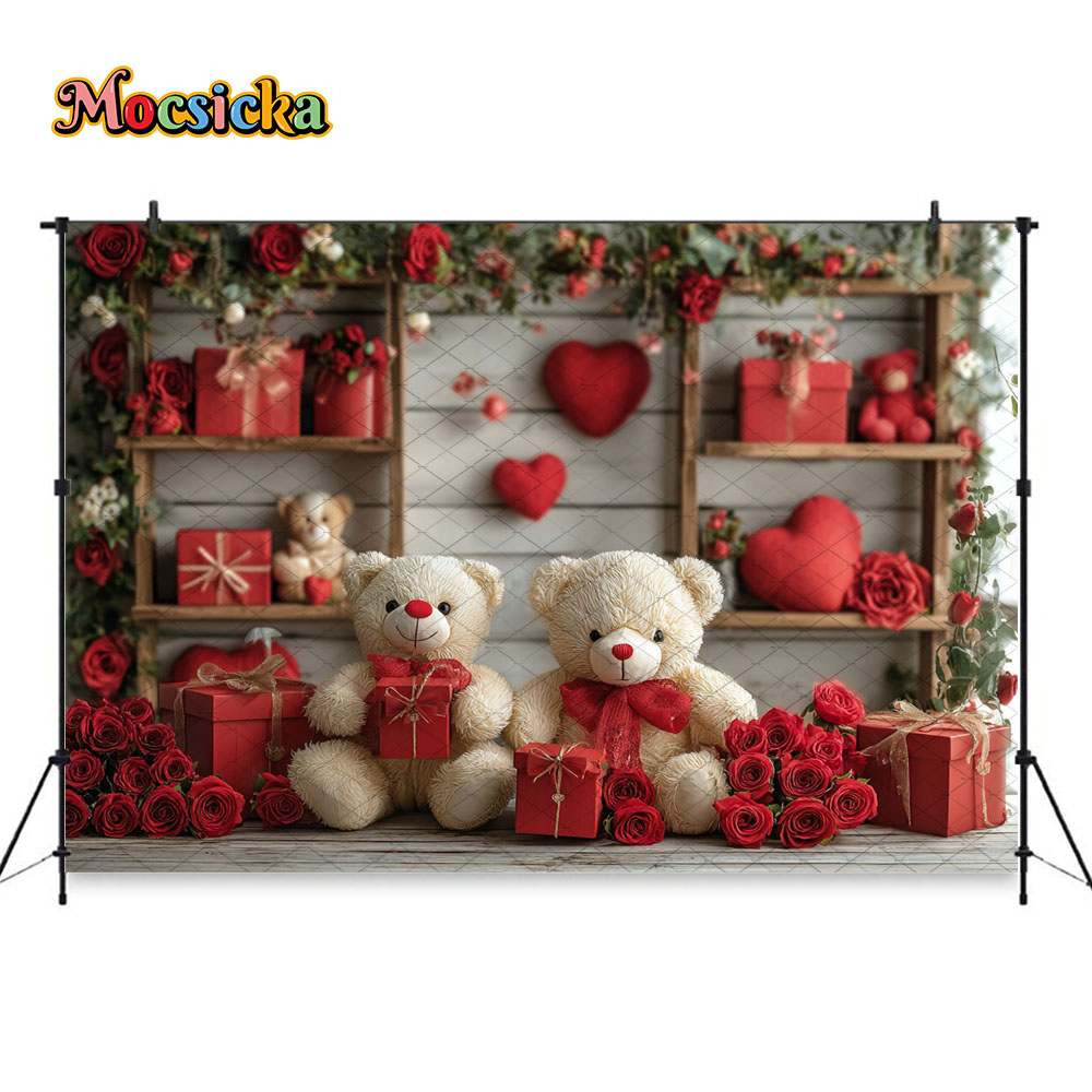 Mocsicka عيد الحب خلفية حمراء  - مراجعة Toys Background For Kids وسعره