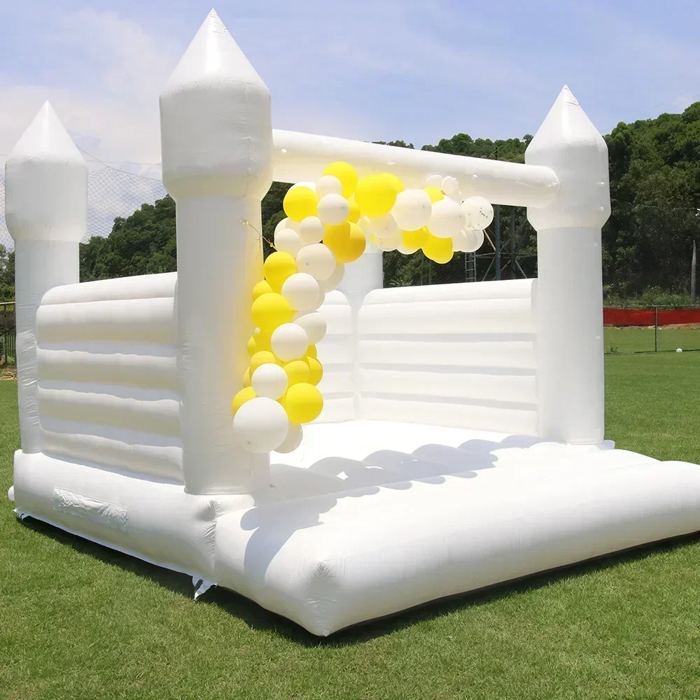 3M/4M أبيض/أسود نفخ القلعة ترت - مراجعة Kids Toys Rental وسعره
