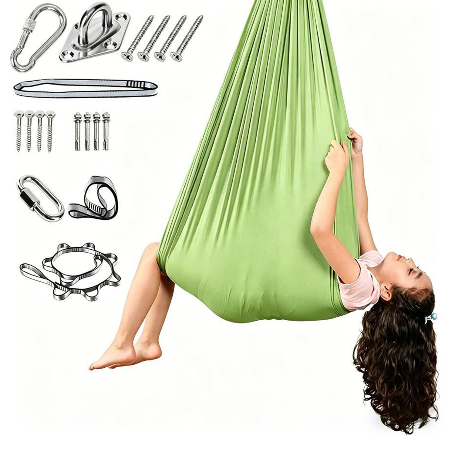 مجموعة أرجوحة أطفال علاجية مرن - مراجعة Kids Yoga Toys وسعره