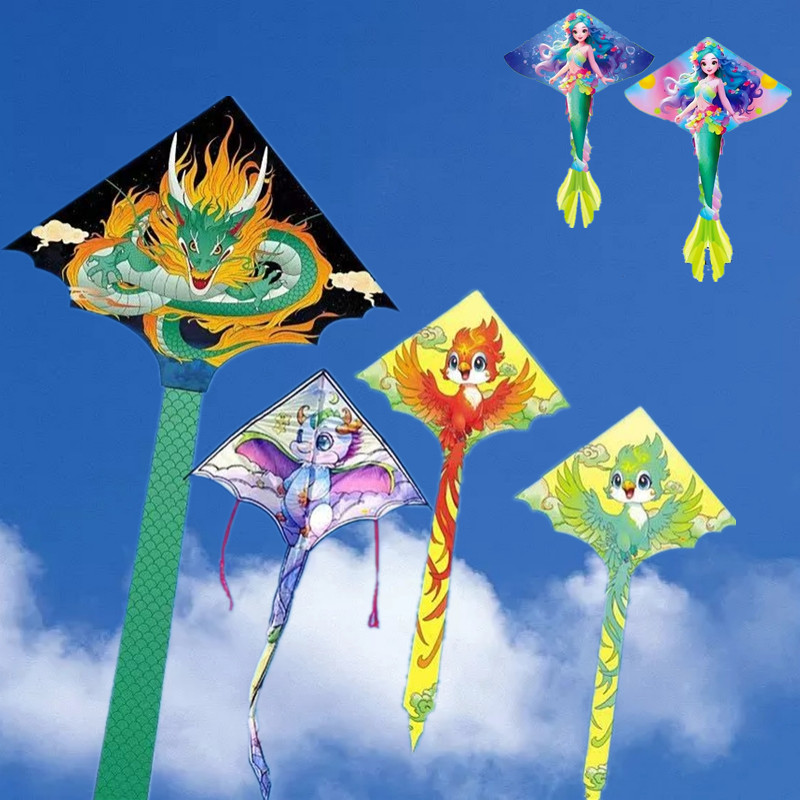 التنين طائرة ورقية يطير لعب لل - مراجعة Kite Wind Outdoor وسعره