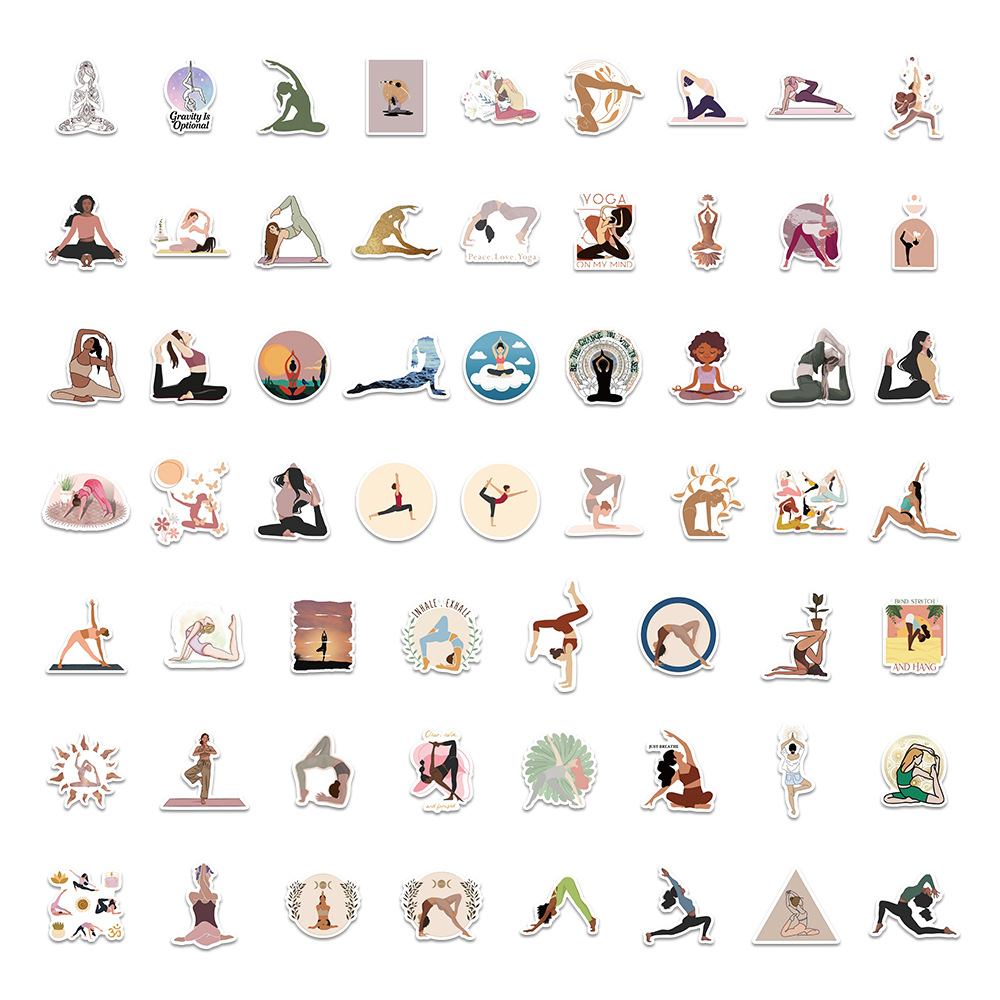60 قطعة من ملصقات اليوغا الجما - مراجعة Kids Yoga Toys وسعره